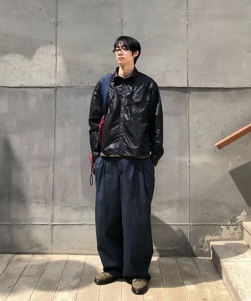 SECONDMONO（セカンドモノローグ）の「Coated Nylon Utility Shirt [BLACK]_SESH031BLACK（シャツ/ブラウス・レディース・その他・MEDIUM/LARGE）」の7枚目の写真