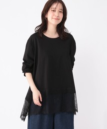 studio CLIP | レース切り替えカットソー(Tシャツ/カットソー)