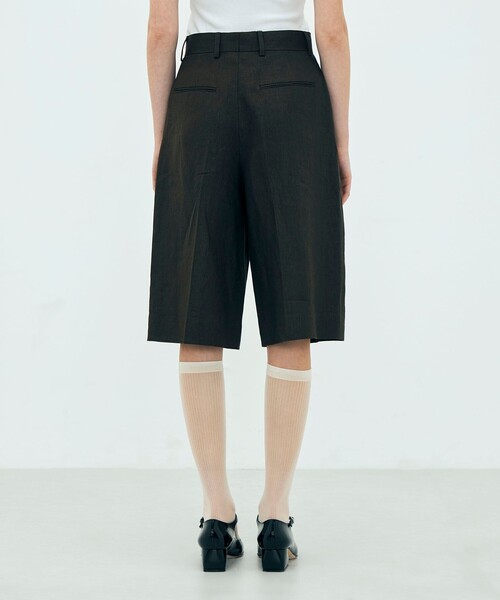 edition pourell(エディションプレル)の「edition pourell リネン タックショートパンツ(その他パンツ・レディース・ベージュ/ブラウン・34/36)」の6枚目の写真