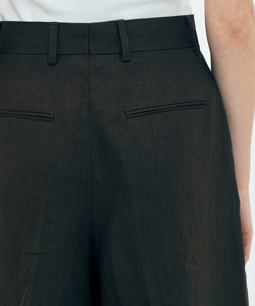 edition pourell(エディションプレル)の「edition pourell リネン タックショートパンツ(その他パンツ・レディース・ベージュ/ブラウン・34/36)」の8枚目の写真