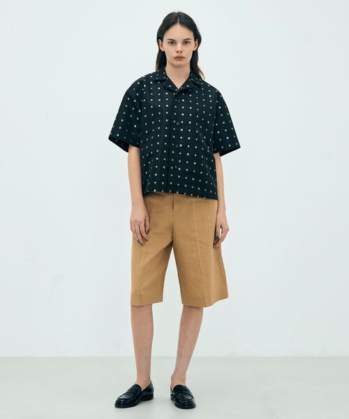 edition pourell(エディションプレル)の「edition pourell リネン タックショートパンツ(その他パンツ・レディース・ベージュ/ブラウン・34/36)」の13枚目の写真