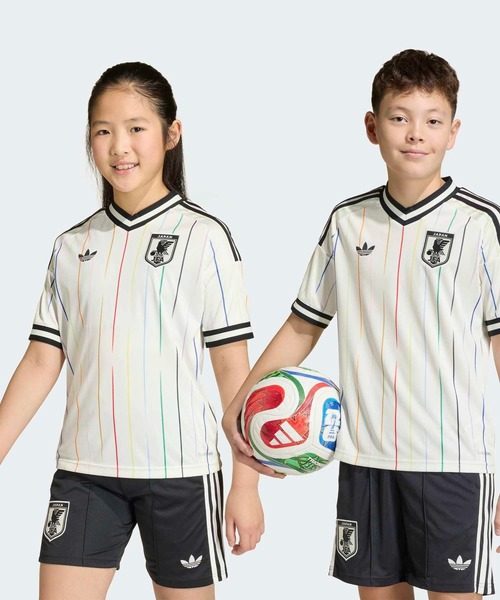 adidas(アディダス)の「キッズ アディダス サッカー日本代表 2026 アウェイ レプリカ ユニフォーム / ジャージ / アディダス adidas(ジャージ・キッズ・ホワイト・130/140/150/160)」の9枚目の写真