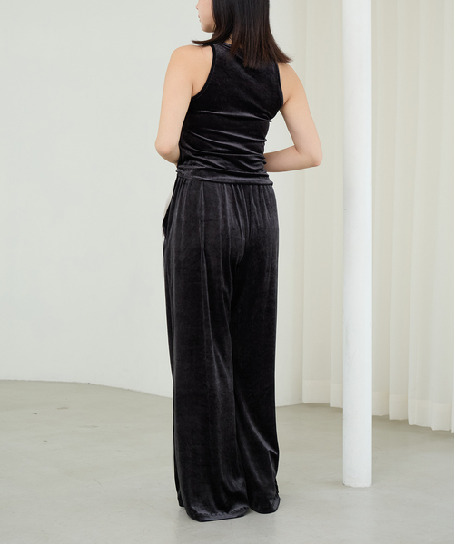 IENA LA BOUCLE(イエナラブークル)の「IENA LA BOUCLEトリアセベロアイージーワイドパンツ(その他パンツ・レディース・ブラウン/ホワイト/ブラック・40/38/36/34)」の14枚目の写真