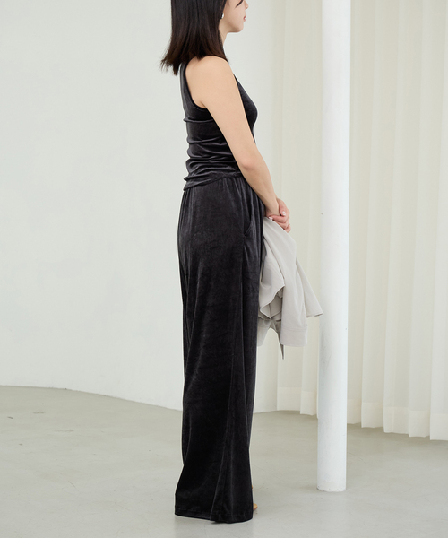 IENA LA BOUCLE(イエナラブークル)の「IENA LA BOUCLEトリアセベロアイージーワイドパンツ(その他パンツ・レディース・ブラウン/ホワイト/ブラック・40/38/36/34)」の15枚目の写真