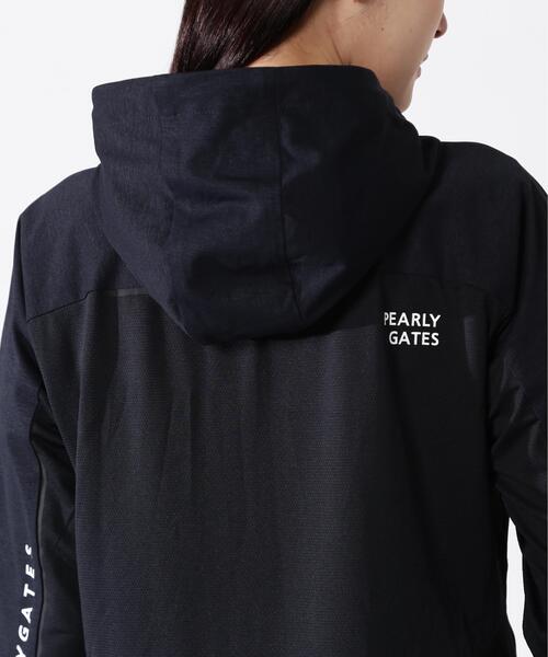 PEARLY GATES(パーリーゲイツ)の「Peカチオンメランジ天竺ジップアップフーディブルゾン(ブルゾン・レディース・ネイビー・SMALL/MEDIUM)」の6枚目の写真