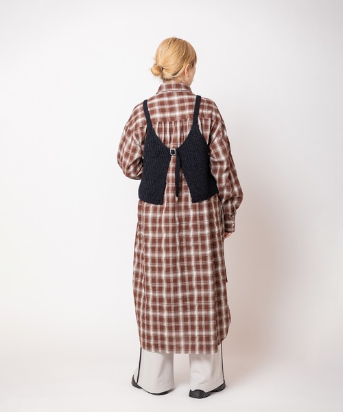 OSMOSIS(オズモーシス)の「2WAYリブニットビスチェ(ベスト・レディース・アイボリー/ブラック/グレー・ONE SIZE)」の14枚目の写真