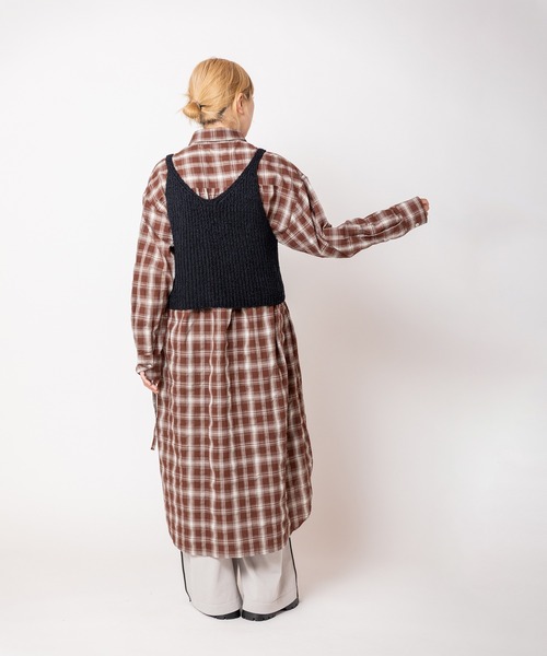 OSMOSIS(オズモーシス)の「2WAYリブニットビスチェ(ベスト・レディース・アイボリー/ブラック/グレー・ONE SIZE)」の16枚目の写真