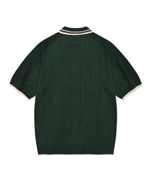 COVERNAT(カバーナット)の「スキッパーカラー ハーフニット グリーン(ニット/セーター・レディース・その他・SMALL/MEDIUM/LARGE/X-LARGE)」の9枚目の写真
