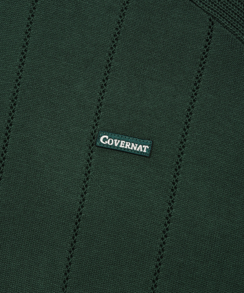 COVERNAT(カバーナット)の「スキッパーカラー ハーフニット グリーン(ニット/セーター・レディース・その他・SMALL/MEDIUM/LARGE/X-LARGE)」の4枚目の写真