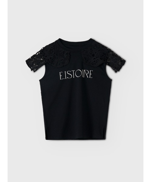 EIMY ISTOIRE(エイミーイストワール)の「EIMY SIGNATURE LACE TEE(Tシャツ/カットソー・レディース・ホワイト/ブラック/ピンクベージュ/チャコールグレー・F)」の13枚目の写真