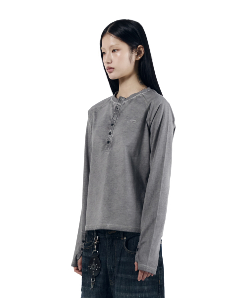 AAKAM(アーカム)の「Dust Henry Neck Long Sleeve (Gray)(Tシャツ/カットソー・レディース・その他・1/2)」の5枚目の写真