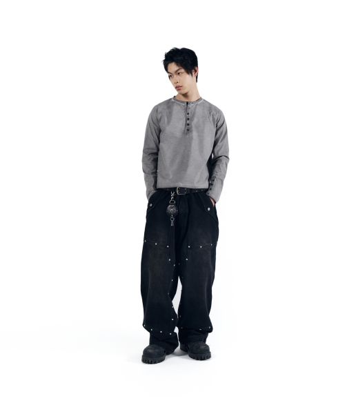 AAKAM(アーカム)の「Dust Henry Neck Long Sleeve (Gray)(Tシャツ/カットソー・レディース・その他・1/2)」の16枚目の写真