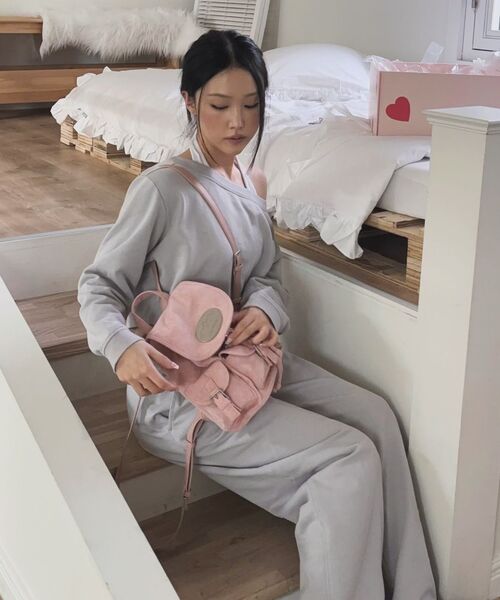 LOTSYOU(ロッツユー)の「lotsyou_Nostalgia Chubby Backpack Pink(バックパック/リュック・レディース・その他・O/S)」の6枚目の写真
