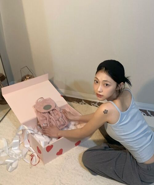 LOTSYOU(ロッツユー)の「lotsyou_Nostalgia Chubby Backpack Pink(バックパック/リュック・レディース・その他・O/S)」の5枚目の写真