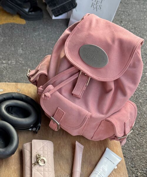 lotsyou_Nostalgia Chubby Backpack Pink【公式通販】