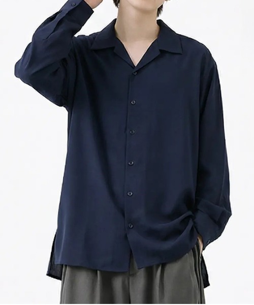revertical(リバーティカル)の「オーバーサイズ シャツ(シャツ/ブラウス・メンズ・モカ/グリーン/グレー/ネイビー・LARGE/MEDIUM)」の4枚目の写真