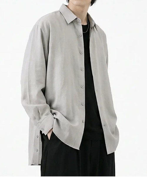 revertical(リバーティカル)の「オーバーサイズ シャツ(シャツ/ブラウス・メンズ・モカ/グリーン/グレー/ネイビー・LARGE/MEDIUM)」の6枚目の写真