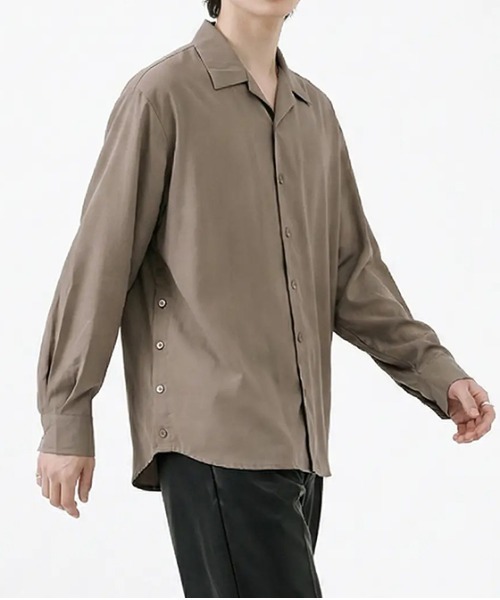 revertical(リバーティカル)の「オーバーサイズ シャツ(シャツ/ブラウス・メンズ・モカ/グリーン/グレー/ネイビー・LARGE/MEDIUM)」の9枚目の写真