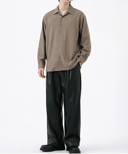 revertical(リバーティカル)の「オーバーサイズ シャツ(シャツ/ブラウス・メンズ・モカ/グリーン/グレー/ネイビー・LARGE/MEDIUM)」の10枚目の写真