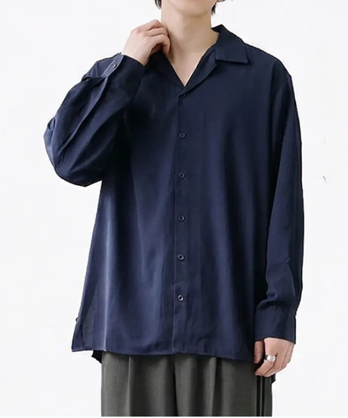 revertical(リバーティカル)の「オーバーサイズ シャツ(シャツ/ブラウス・メンズ・モカ/グリーン/グレー/ネイビー・LARGE/MEDIUM)」の18枚目の写真