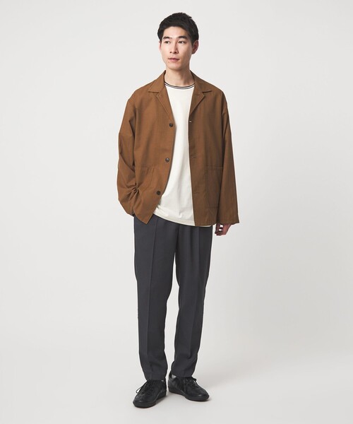 green label relaxing（グリーンレーベルリラクシング）の「BREEZY メッシュ カバーオール ジャケット -通気性-（カバーオール・メンズ・モカ/ネイビー・L/XL/M/S）」の3枚目の写真