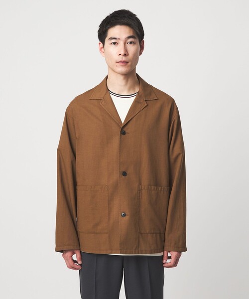 green label relaxing（グリーンレーベルリラクシング）の「BREEZY メッシュ カバーオール ジャケット -通気性-（カバーオール・メンズ・モカ/ネイビー・L/XL/M/S）」の5枚目の写真