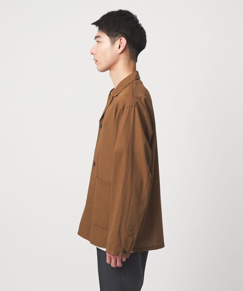 green label relaxing（グリーンレーベルリラクシング）の「BREEZY メッシュ カバーオール ジャケット -通気性-（カバーオール・メンズ・モカ/ネイビー・L/XL/M/S）」の6枚目の写真