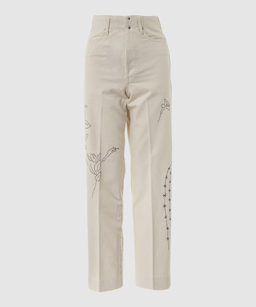 TANAKA(タナカ)の「THE JEAN TROUSERS(デニムパンツ・レディース・ホワイト・25/26)」の1枚目の写真