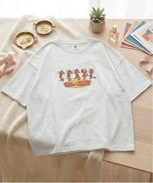 【TOM & JERRY/トムとジェリー】キャラクタープリント半袖Tシャツ(WIDEシルエット)
