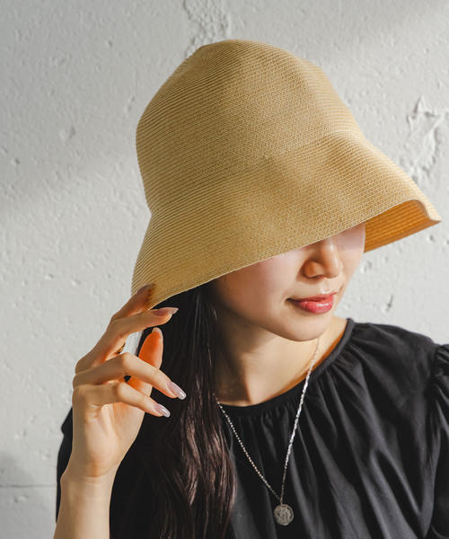 MARIHA(マリハ)の「《追加》MARIHA/マリハ レディのハット Short Brim(ハット・レディース・ベージュ/ブラック・FREE)」の1枚目の写真