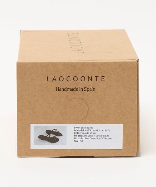 LAOCOONTE(ラオコンテ)の「<LAOCOONTE>ステッチ ストラップ サンダル< Select by EMMEL REFINES >(サンダル・レディース・モカ/ブラック・37/38)」の8枚目の写真