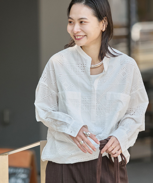 未使用【JOURNAL STANDARD】JS+eCボイルレースブラウス 楽天市場】レース ブラウス（ブランドジャーナルスタンダード