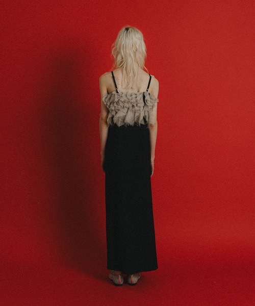 et.UNiVER（エトユニベール）の「Noir glitter dress（ドレス・レディース・ブラウン/ブラック×ベージュ/チャコール・SMALL/MEDIUM/LARGE）」の17枚目の写真