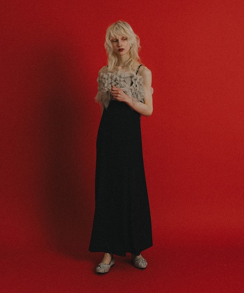 et.UNiVER（エトユニベール）の「Noir glitter dress（ドレス・レディース・ブラウン/ブラック×ベージュ/チャコール・SMALL/MEDIUM/LARGE）」の20枚目の写真