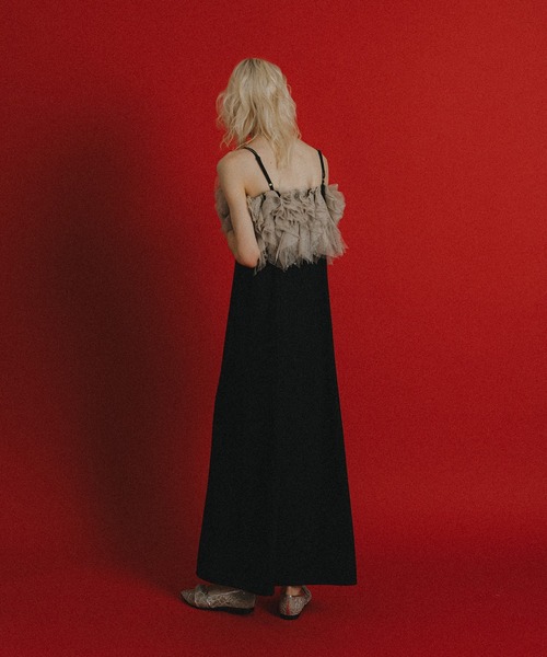 et.UNiVER（エトユニベール）の「Noir glitter dress（ドレス・レディース・ブラウン/ブラック×ベージュ/チャコール・SMALL/MEDIUM/LARGE）」の22枚目の写真
