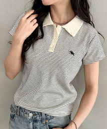 POLOCHAMPS | POLOCHAMPS(ポロチャンプス)/ワンポイント刺繍 ポロシャツ フレンチスリーブ/襟付きTシャツ(Tシャツ/カットソー)