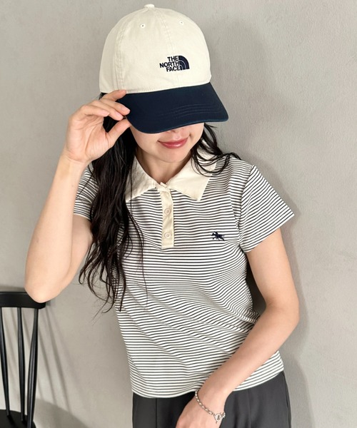 POLOCHAMPS（ポロチャンプス）の「POLOCHAMPS(ポロチャンプス)/ワンポイント刺繍 ポロシャツ フレンチスリーブ/襟付きTシャツ（Tシャツ/カットソー・レディース・ネイビー/グリーン/ブラック/サックスブルー/ピンク・FREE）」の16枚目の写真