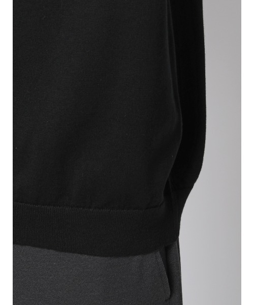 SUIT SQUARE(スーツスクエア)の「ニットポロシャツ/半袖/ウォッシャブル/強撚コットンアクリル天竺/無地(ポロシャツ・メンズ・ベージュ/ミント/ネイビー/ホワイト/ブラック・S/M/L/LL)」の19枚目の写真
