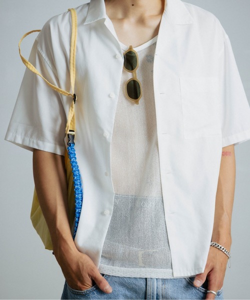 THE BOLDMAN(ザ ボールドマン)の「Mesh Tank Top / メッシュタンクトップ(タンクトップ・メンズ・ホワイト/ブラック・MEDIUM/LARGE)」の1枚目の写真