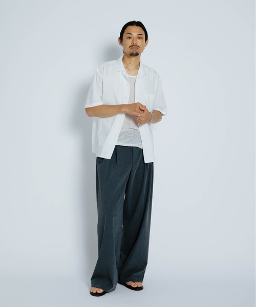 THE BOLDMAN(ザ ボールドマン)の「Mesh Tank Top / メッシュタンクトップ(タンクトップ・メンズ・ホワイト/ブラック・MEDIUM/LARGE)」の7枚目の写真