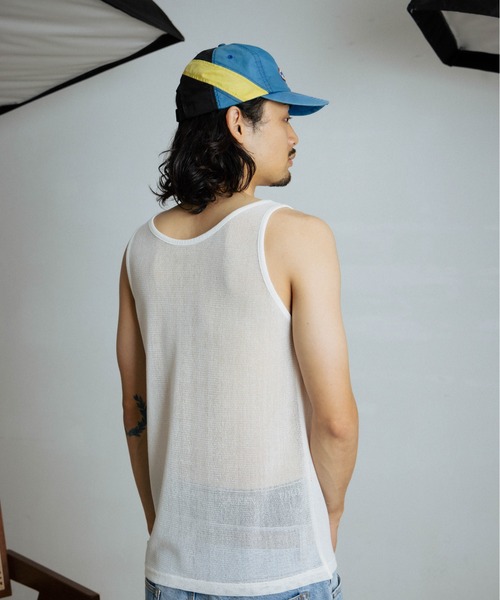 THE BOLDMAN(ザ ボールドマン)の「Mesh Tank Top / メッシュタンクトップ(タンクトップ・メンズ・ホワイト/ブラック・MEDIUM/LARGE)」の5枚目の写真