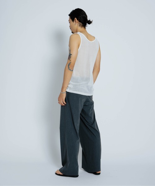 THE BOLDMAN(ザ ボールドマン)の「Mesh Tank Top / メッシュタンクトップ(タンクトップ・メンズ・ホワイト/ブラック・MEDIUM/LARGE)」の8枚目の写真