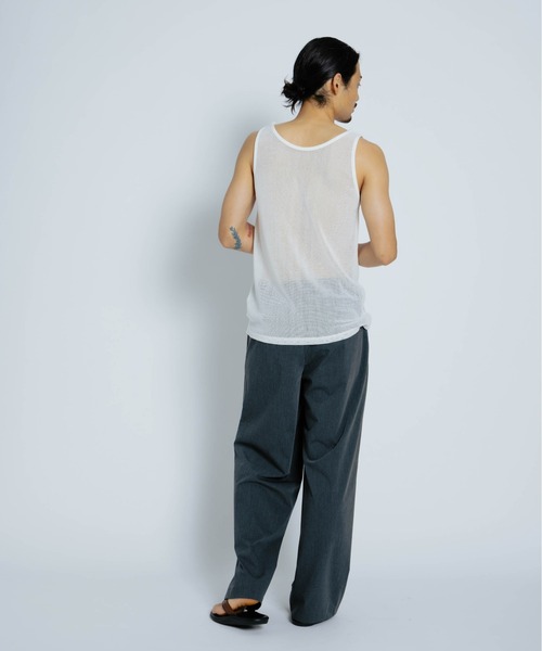 THE BOLDMAN(ザ ボールドマン)の「Mesh Tank Top / メッシュタンクトップ(タンクトップ・メンズ・ホワイト/ブラック・MEDIUM/LARGE)」の9枚目の写真