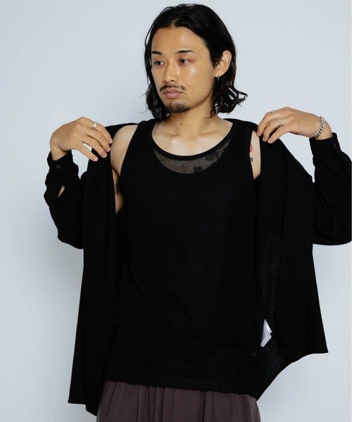 THE BOLDMAN(ザ ボールドマン)の「Mesh Tank Top / メッシュタンクトップ(タンクトップ・メンズ・ホワイト/ブラック・MEDIUM/LARGE)」の13枚目の写真