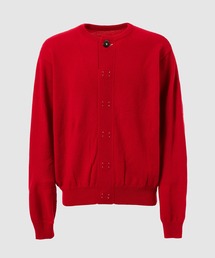 Wool knit cardigan