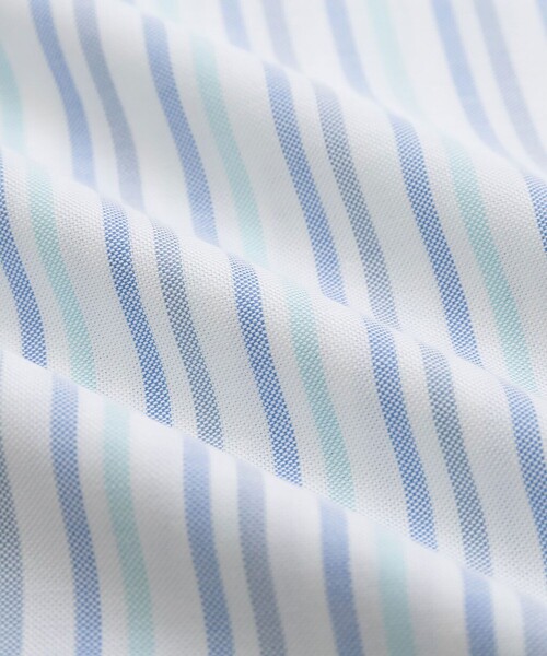 BROOKS BROTHERS(ブルックスブラザーズ)の「ストレッチオックスフォード GFロゴ シーズナルパターン ショートスリーブカジュアルシャツ Regular Fit(シャツ/ブラウス・メンズ・ストライプ/ライトグリーン/ブルー・LARGE/MEDIUM/X-LARGE/SMALL)」の9枚目の写真