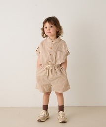 riziere（リジェール）の「バンドカラーストライプシャツセットアップ（セットアップ）」