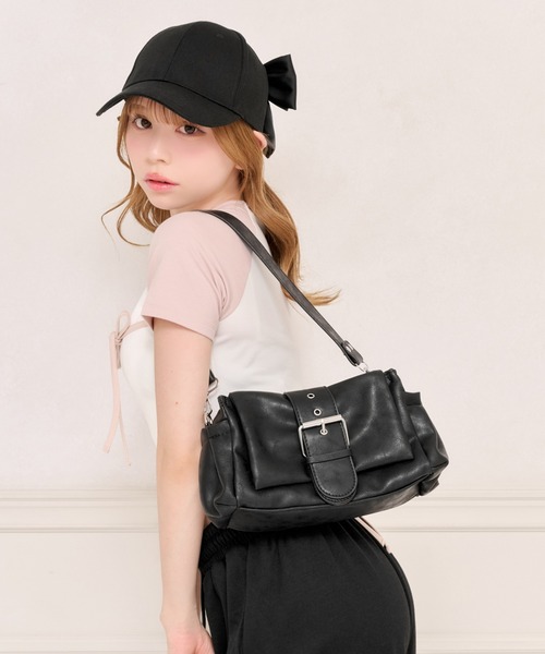 apres jour×ARIAZ】バックルベルト付き2wayショルダーバッグ