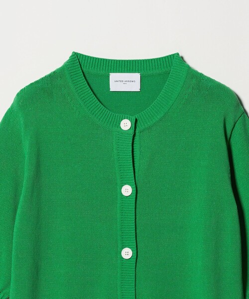 UNITED ARROWS(ユナイテッドアローズ)の「クルーネック ベーシック カーディガン ‐ウォッシャブル‐(カーディガン/ボレロ・レディース・ナチュラル/ネイビー/ケリーグリーン・FREE)」の17枚目の写真