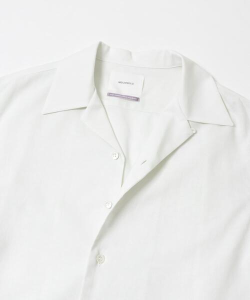 THE GOODLAND MARKET(ザグッドランドマーケット)の「『別注』MIDIUMISOLID×THE GOODLAND MARKET LINEN open-collar shirts(シャツ/ブラウス・レディース・ホワイト/ブラック・FREE)」の11枚目の写真